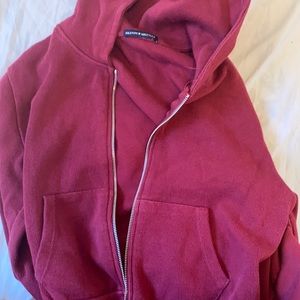 Brandy Melville cropped zip up